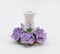Ceramic 7/8" Tapper Candle Holder with Iris Flowers, Home Décor, Gift for Her, Mom, Kitchen Décor, Wedding Décor, Vintage Decor